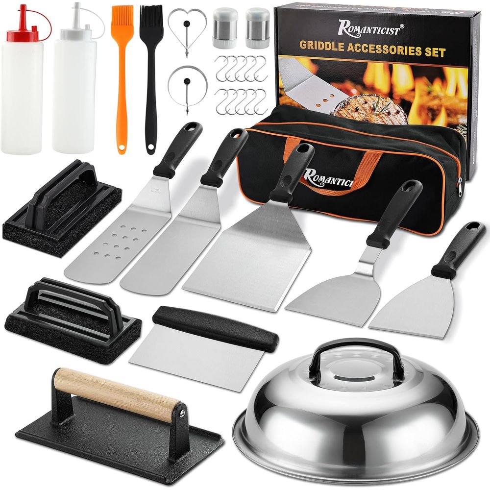 Camping Cooking Top - 29PCS Griddle Accories Set - lat