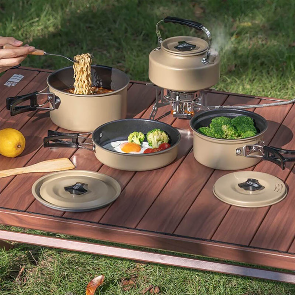 Camping Cooking Set 2 Person - Outdoor Camping Cooker Set Outdoor cookware