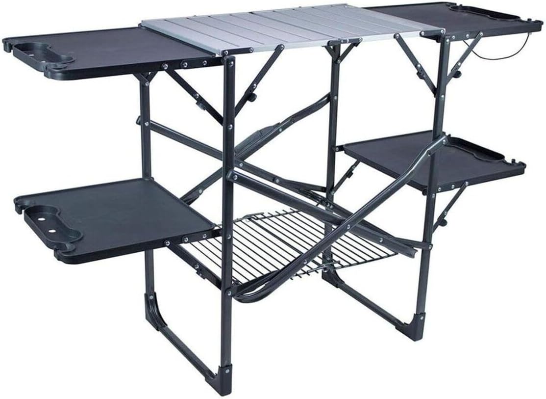 Camping Cooking Table - Slim-Fold Cook Station Portable Folding Kitchen