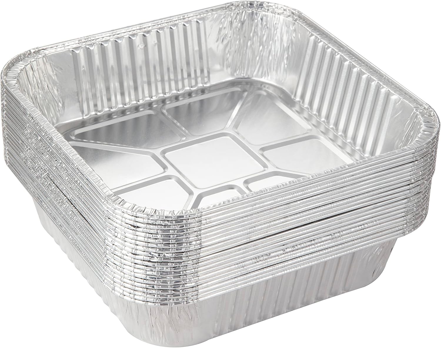 Aluminum Foil Heavy Duty - 25 Pack 8x8 Aluminum Foil Pans