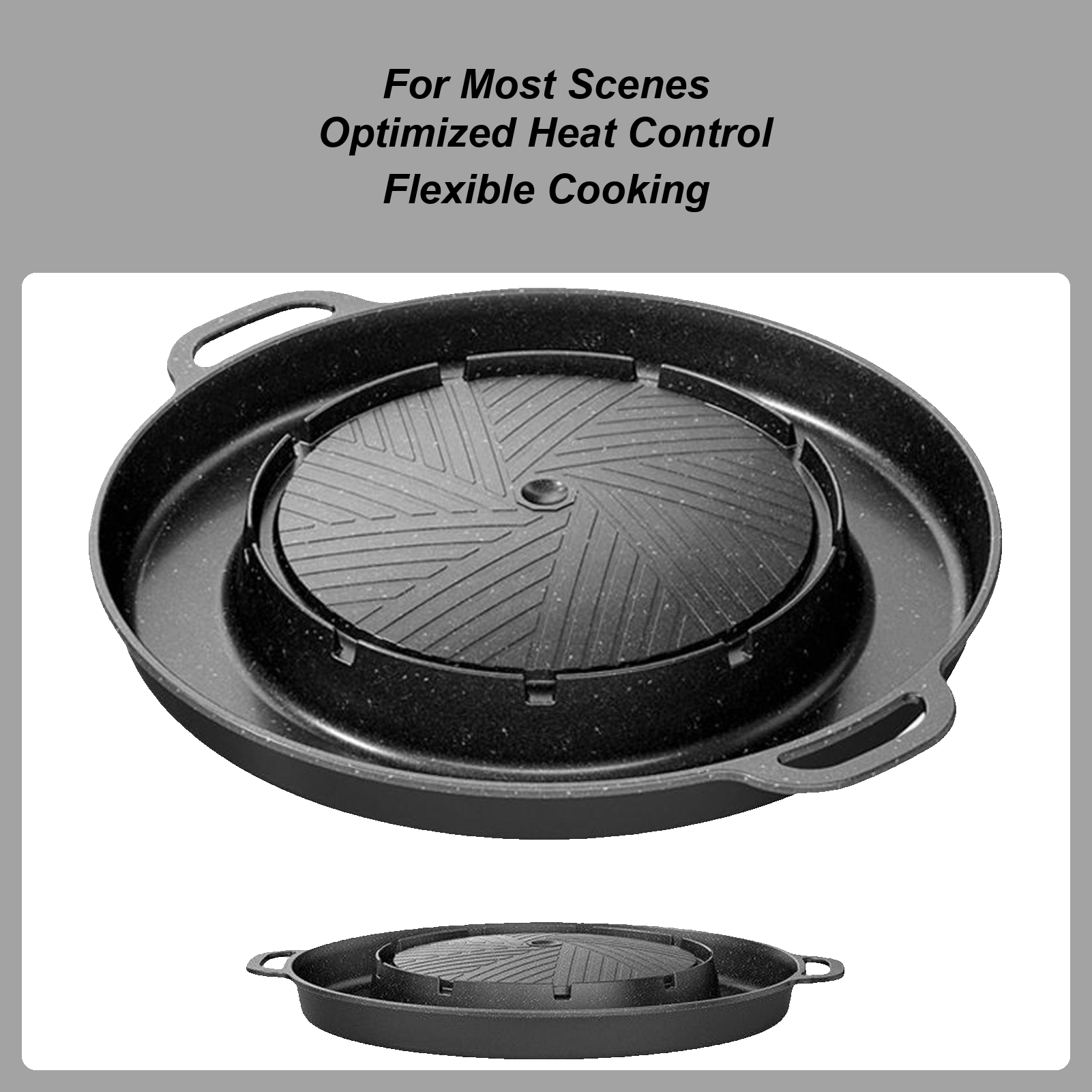 Camping Cooking Top - 2-in-1 Grill & Hot Pan for