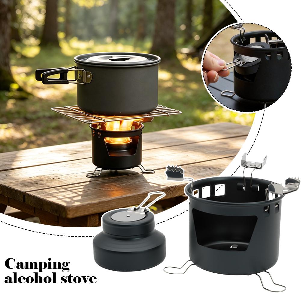 Camping Cooking Alcohol - Lightweight Compact Dual‑Fuel Alcohol Camping Stove,