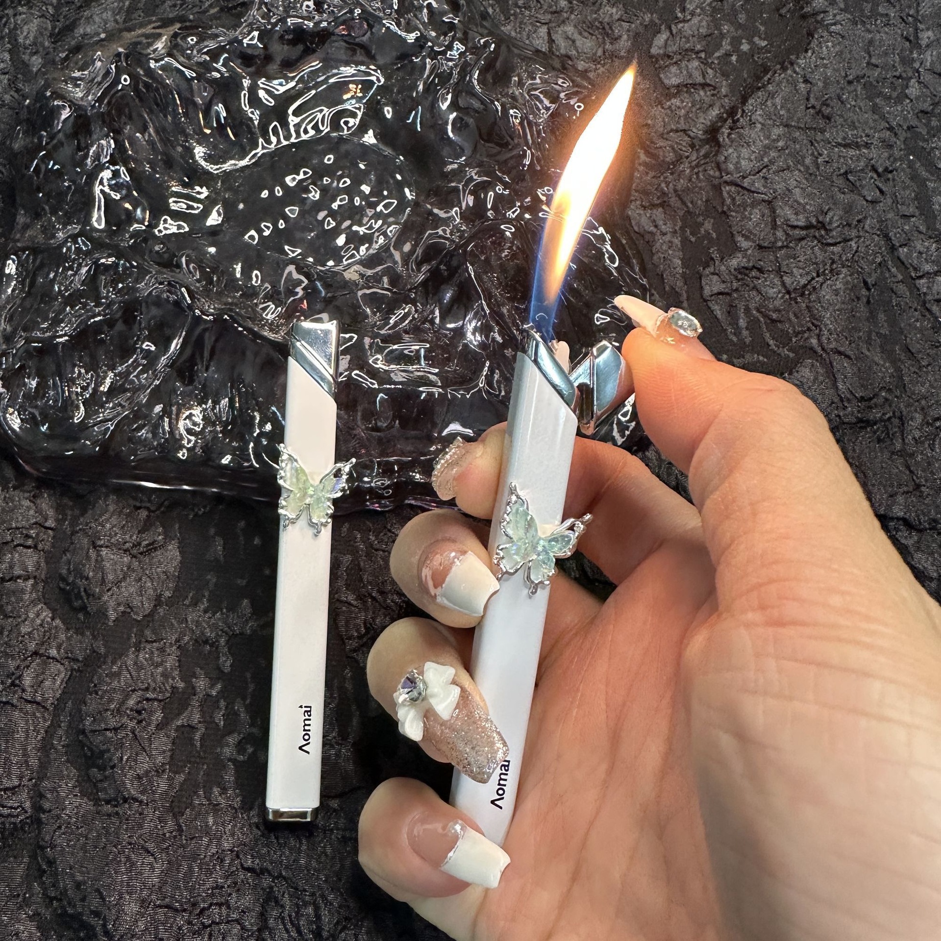 Camping Cooking With Gas - Torch Lighter,Adjustable Flame, Refillable Butane Gas