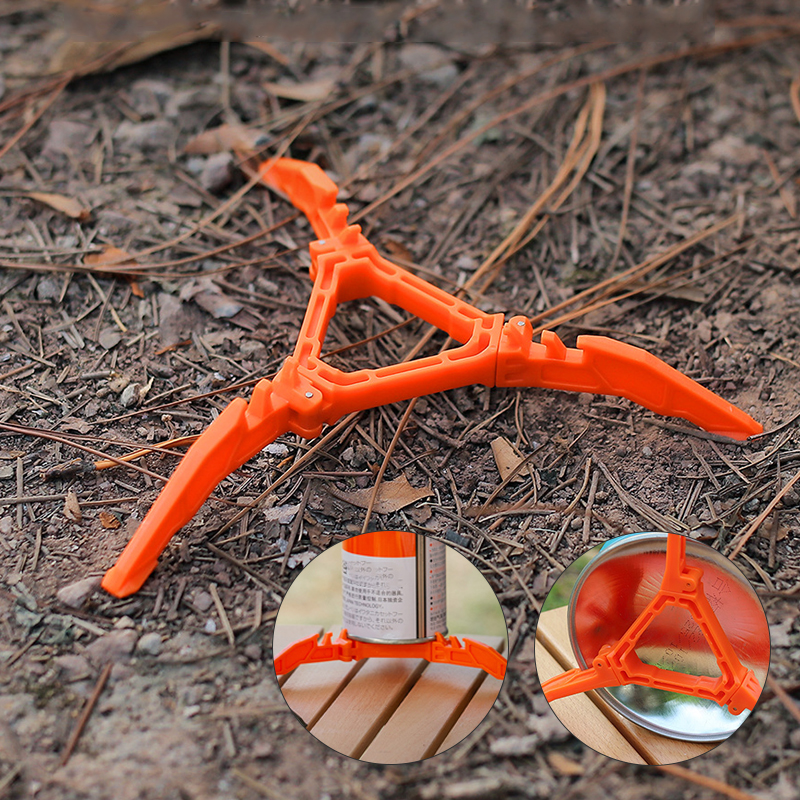 Cooking On Camping Stove - ​​​​​​Portable Gas Canister Stand​​ Universal Tripod