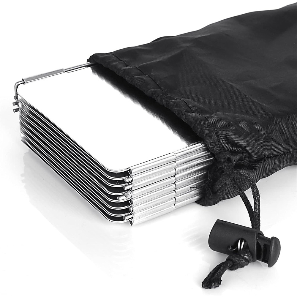 Cooking On Camping Stove - Lightweight Folding Camping Stove Windshield 9/10/8