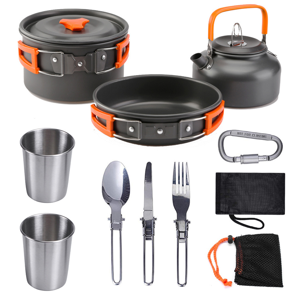Quality Camping Cooking Set - High Quality Aluminium Camping Pot Set