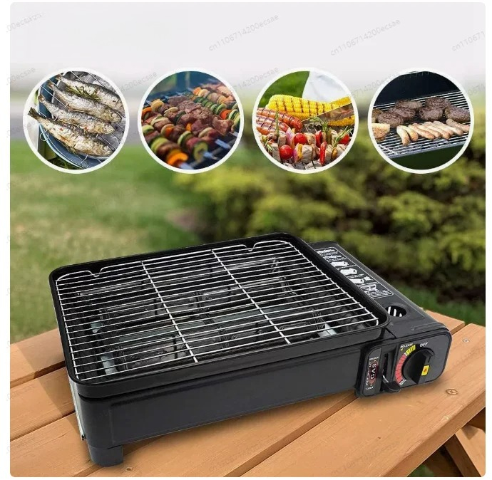 Camping Cooking Equipment - 8-Grid Multi-Functional Camping BBQ Grill –