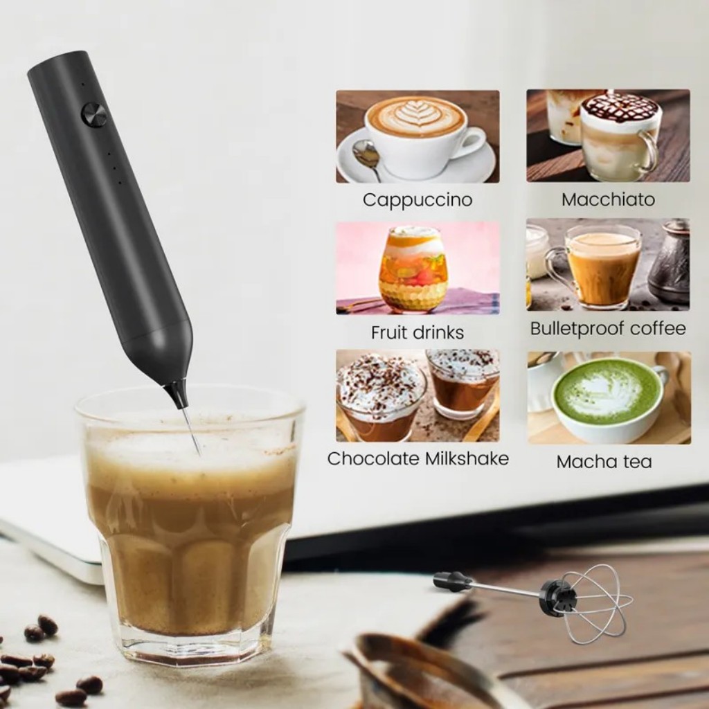 Pocket Coffee Maker - Wireless Electric Mini Milk Frother Coffee