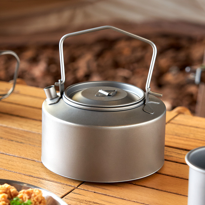 Campfire Cooking Anime - Camping Water Cooking Kettle Titanium Kettle