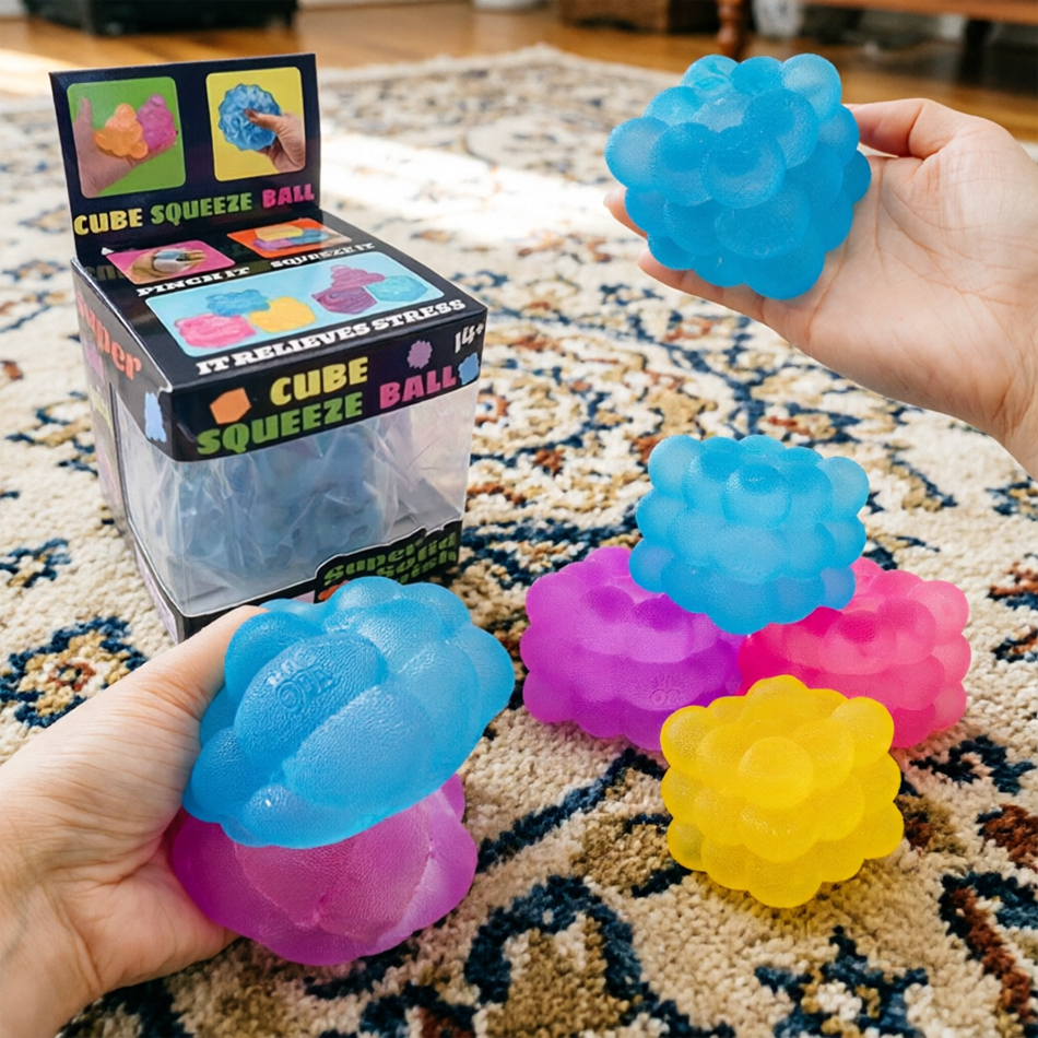 Fire Starter Cube - Ice Cube Squishy Geometric Maltose Square