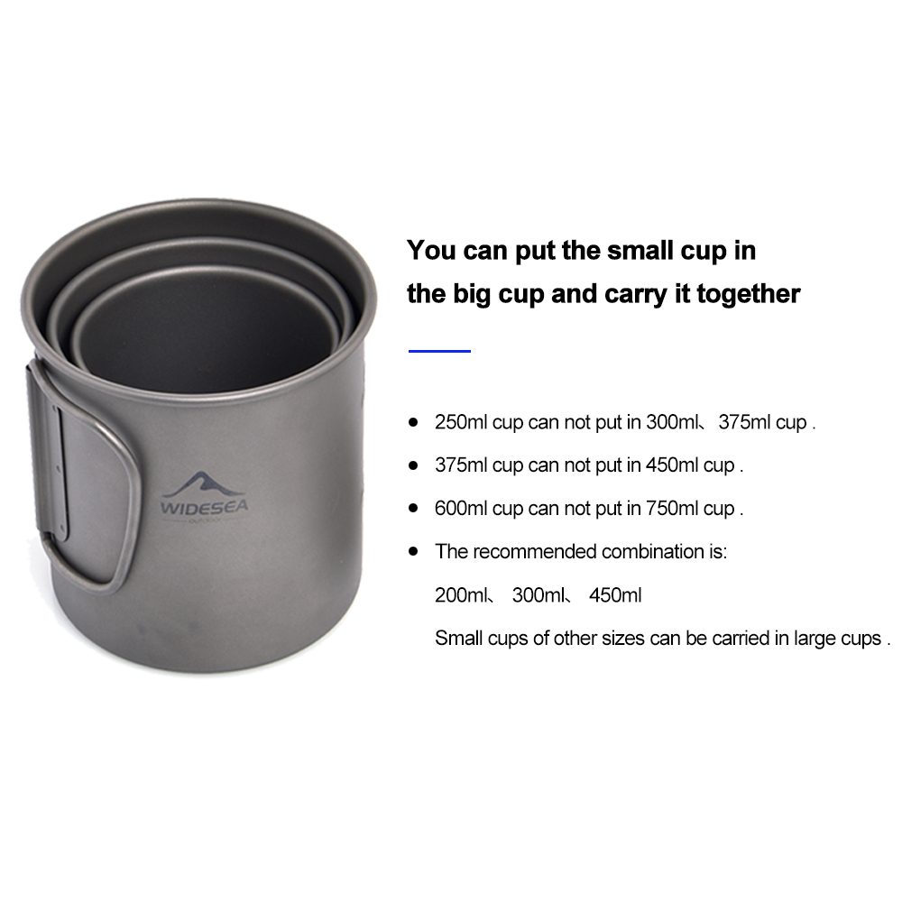 Widesea Camping Mug Titanium C - Quechua Camping Cooking Set avis et prix