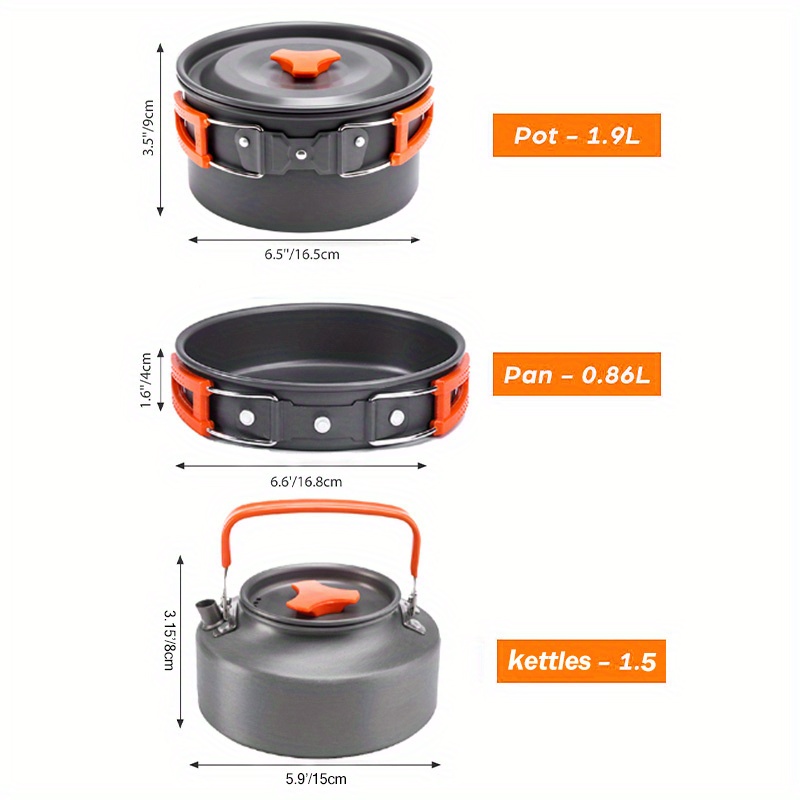 17pcs Camping Cookware Set, Po - Camping Cooking Propane avis et prix