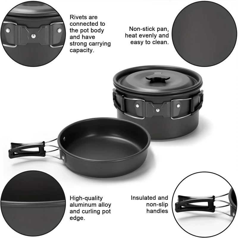 17pcs Camping Cookware Set, Po - Camping Cooking Propane avis et prix