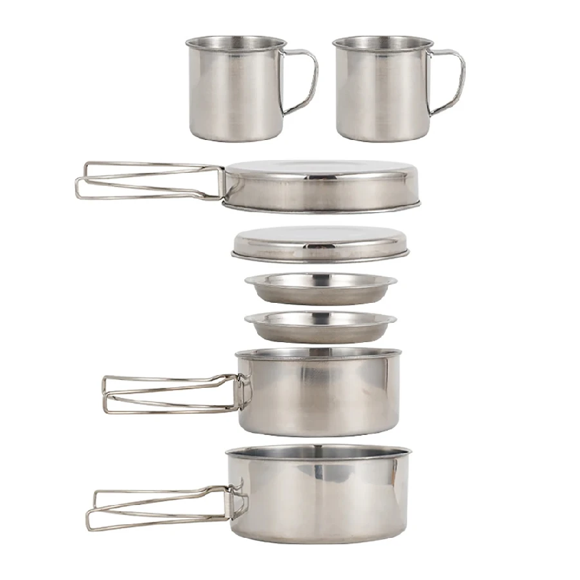 8pcs/Set Camping Cookware Mess - Campfire Cooking Anime avis et prix