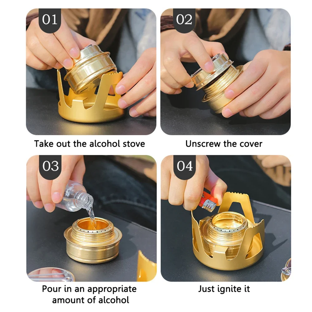Portable Mini Alcohol Stove Bu - Camping Cooking Alcohol avis et prix
