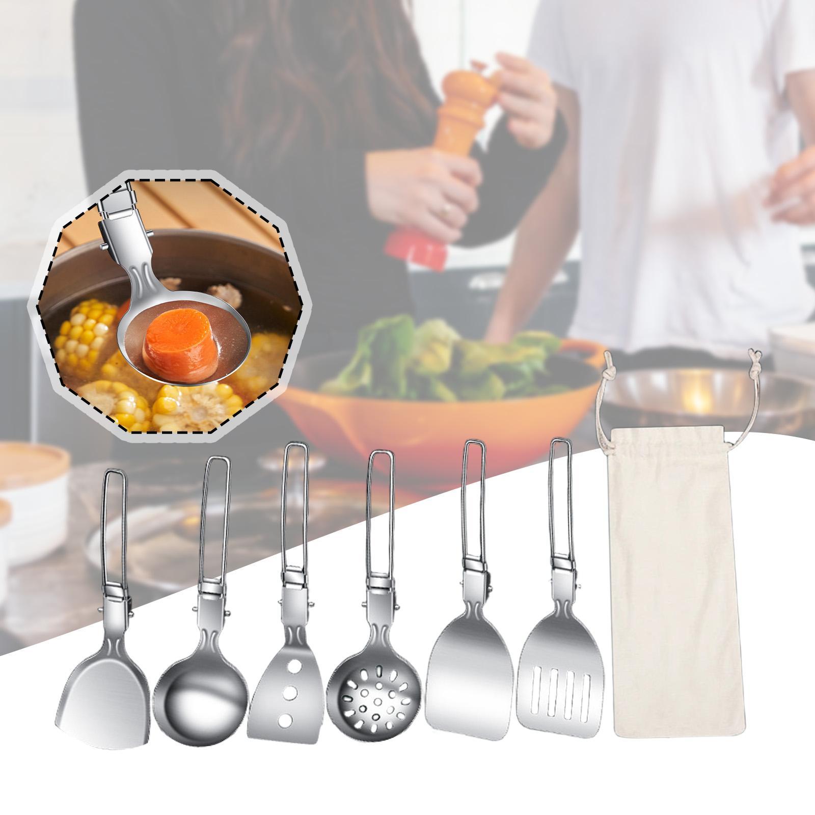 7Pcs Camp Cooking Utensil Set  - Camping Cooking Essentials Kit avis et prix