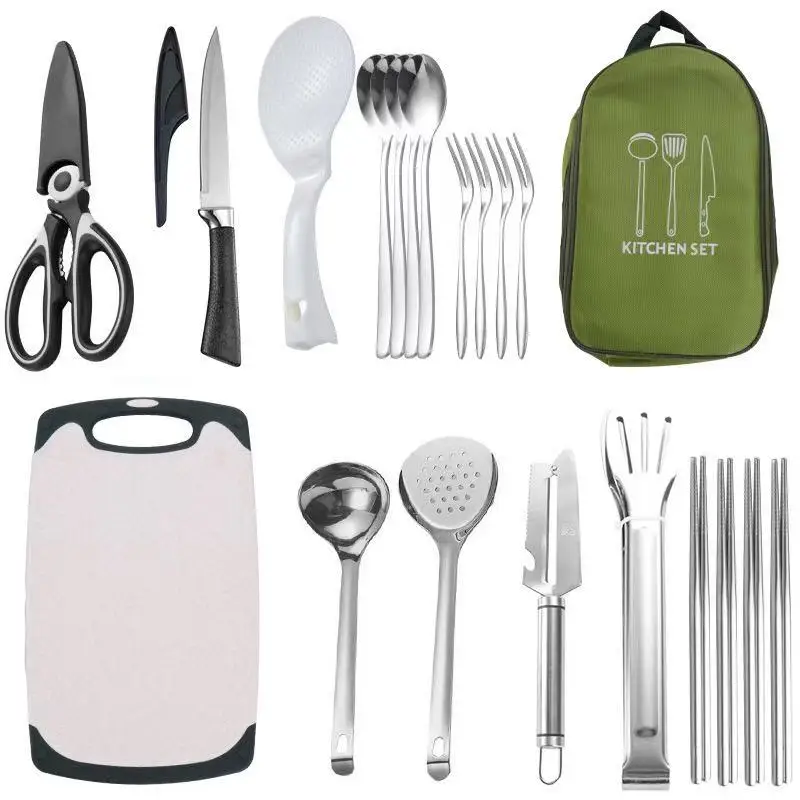 Compact All-in-One Portable Ca - Camping Cooking Essentials Kit avis et prix