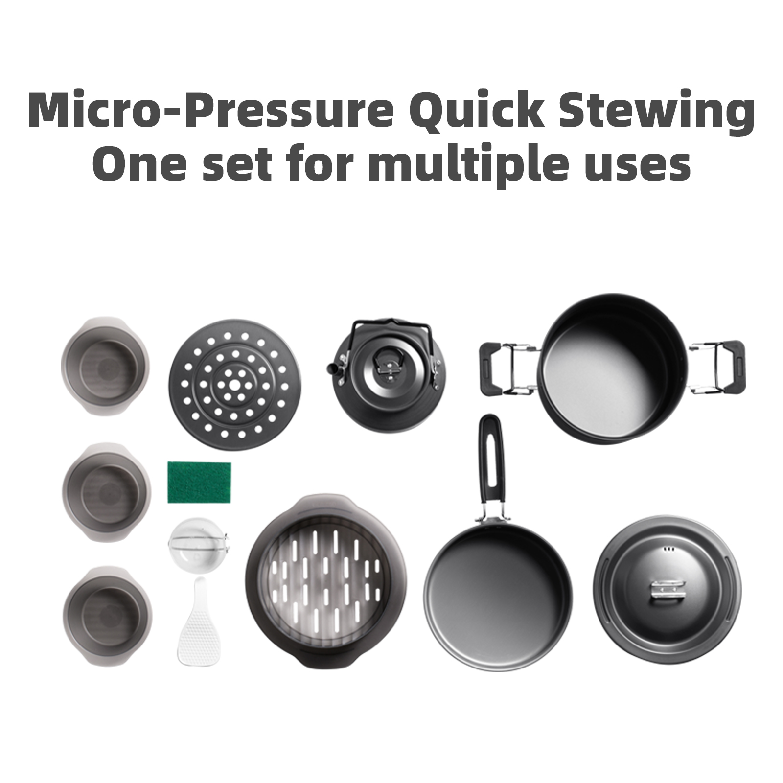BISINNA Micro Pressure Camping - Quechua Camping Cooking Set avis et prix