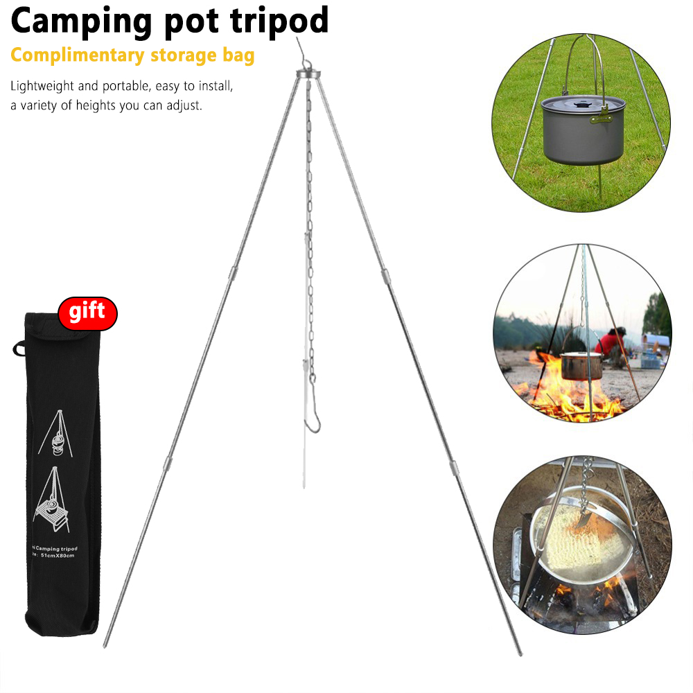 Camping Campfire Tripod for Ha - Camping Cooking Pot Tripod avis et prix