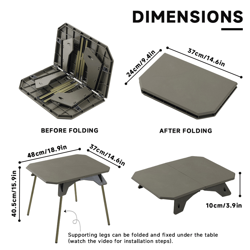 WESTTUNE Outdoor Camping Table - Camping Cooking Table avis et prix