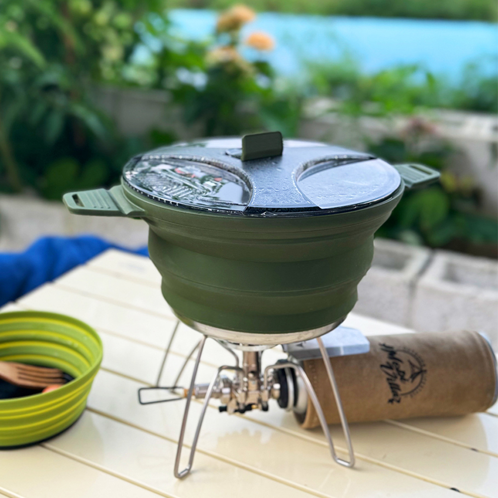 Outdoor Camping Folding Pot, S - Camping Outdoor Cooking Set avis et prix
