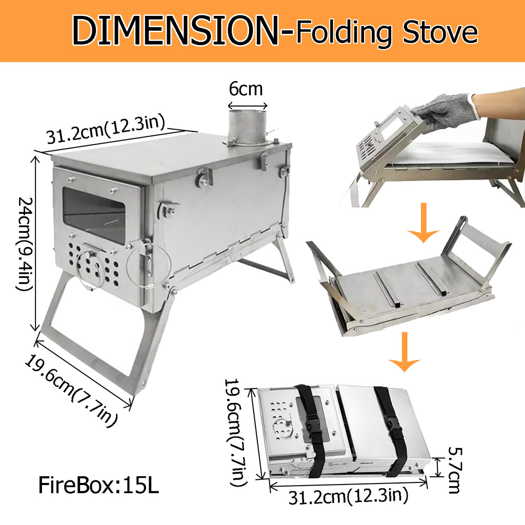 DANCHEL OUTDOOR T2 Wood Burnin - Camping Cooking Tent avis et prix
