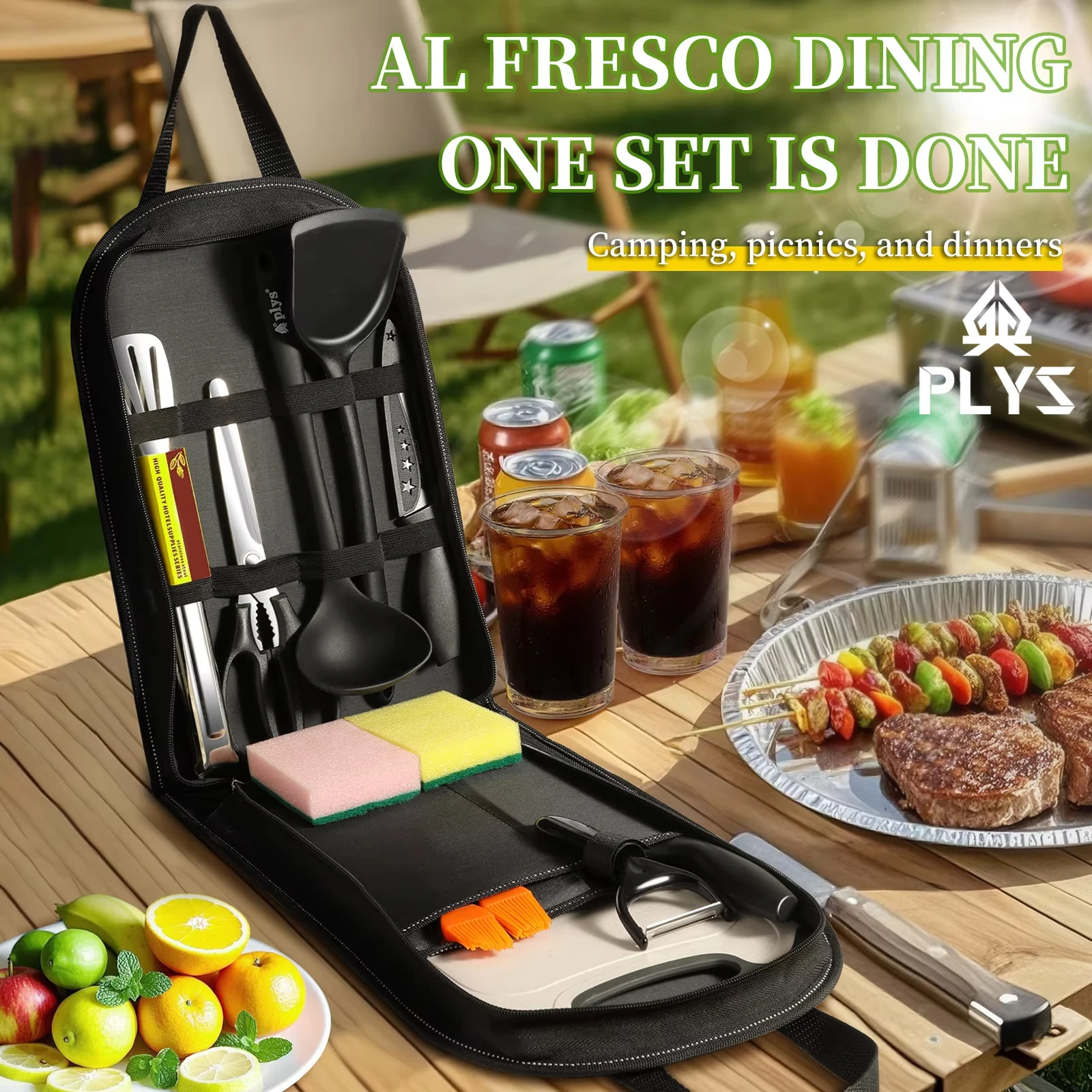 Portable outdoor utensils set  - Quechua Camping Cooking Set avis et prix