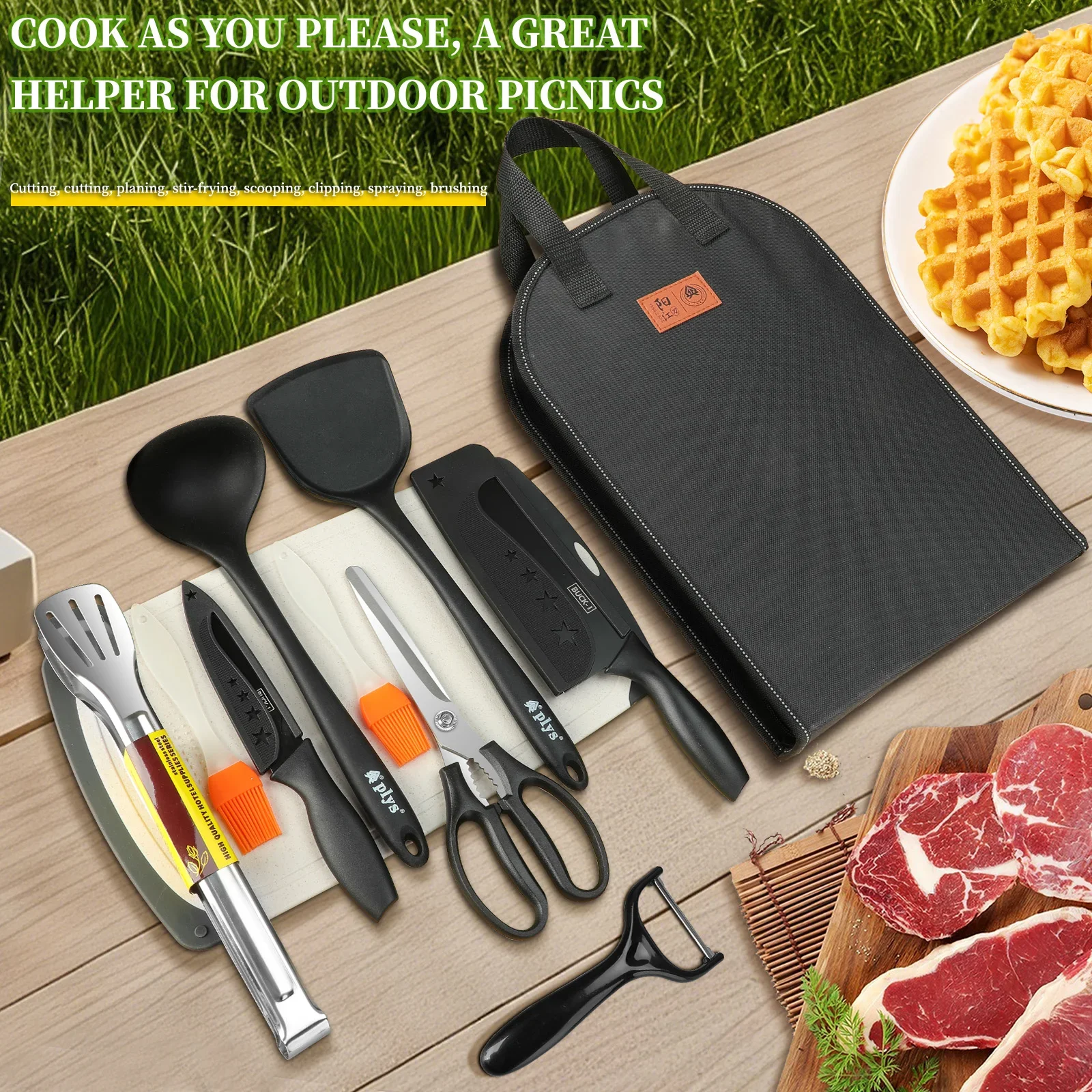 Portable outdoor utensils set  - Quechua Camping Cooking Set avis et prix