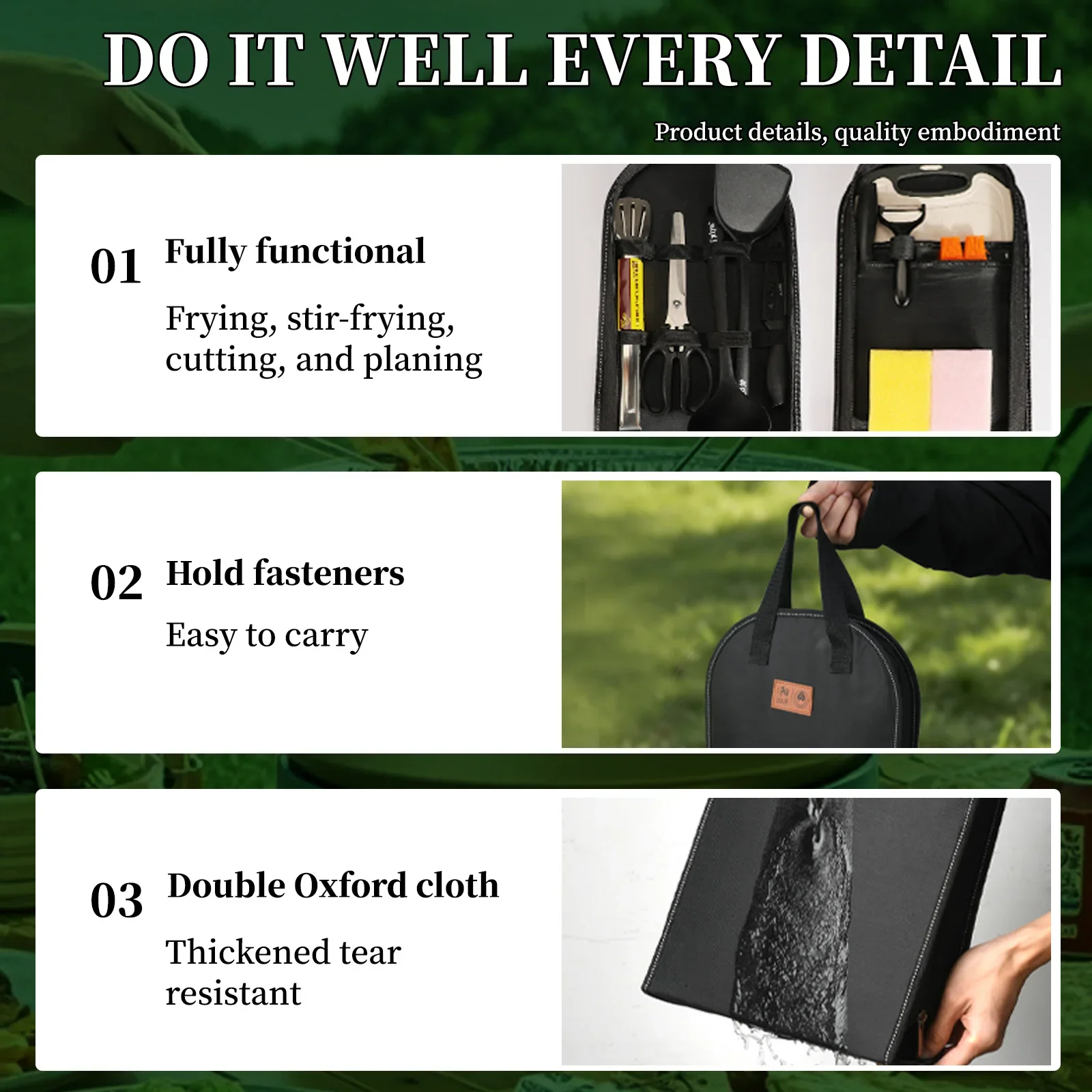 Portable outdoor utensils set  - Quechua Camping Cooking Set avis et prix