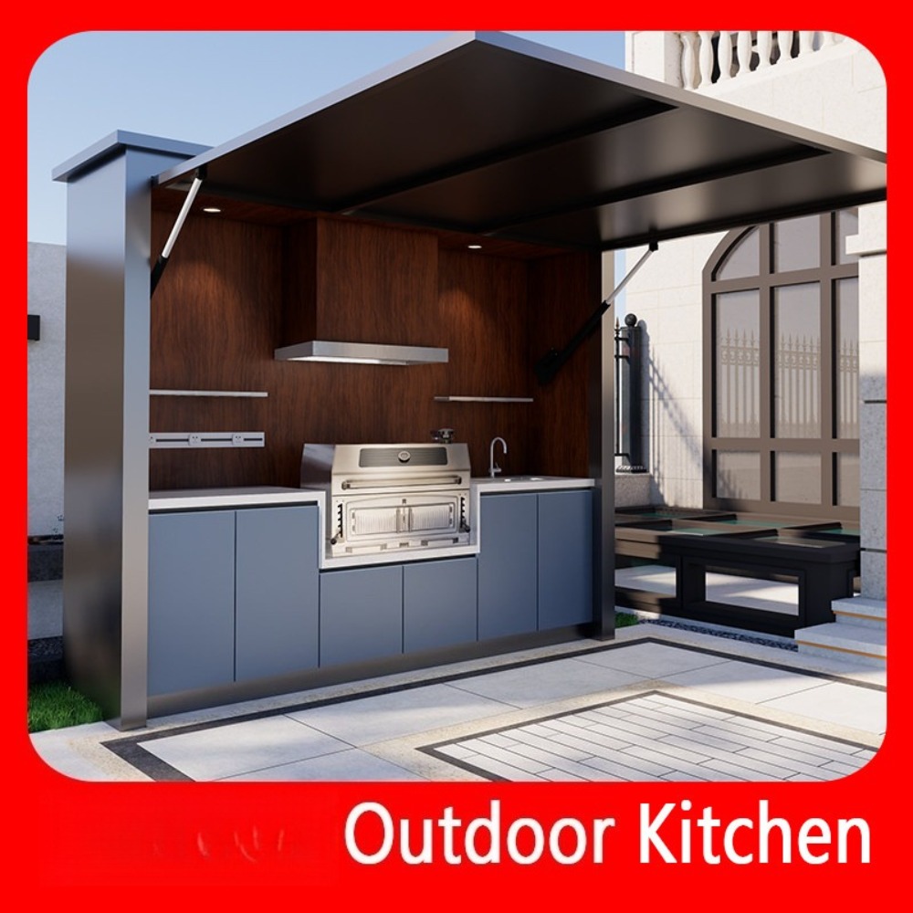 Mobile Outdoor Kitchen Island  - Camping Cooking Dining Set avis et prix