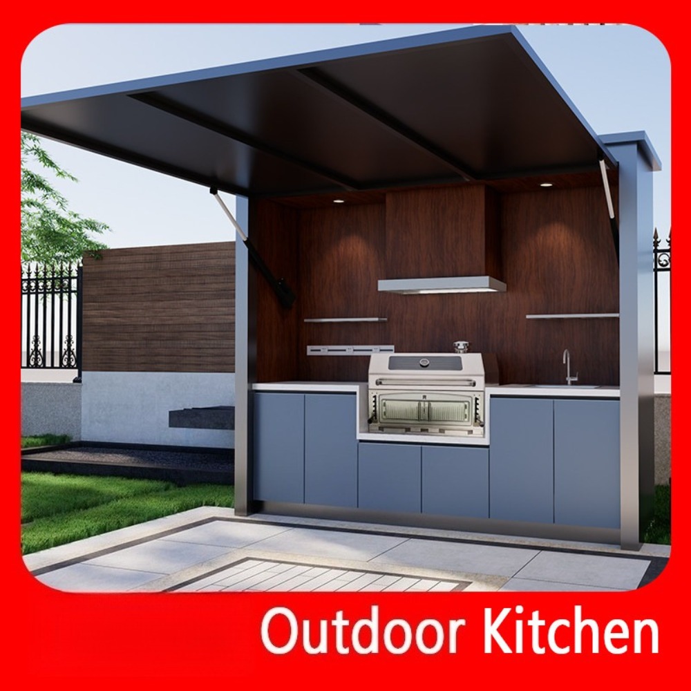 Mobile Outdoor Kitchen Island  - Camping Cooking Dining Set avis et prix