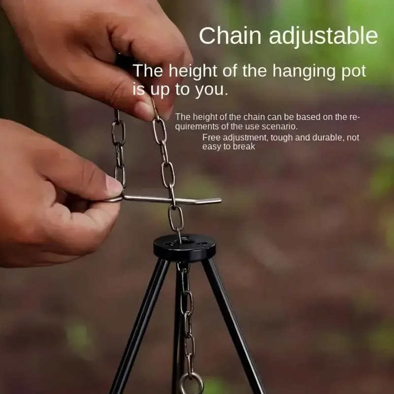SSUNTAK Portable Detachable Ca - Camping Cooking Pot Tripod avis et prix