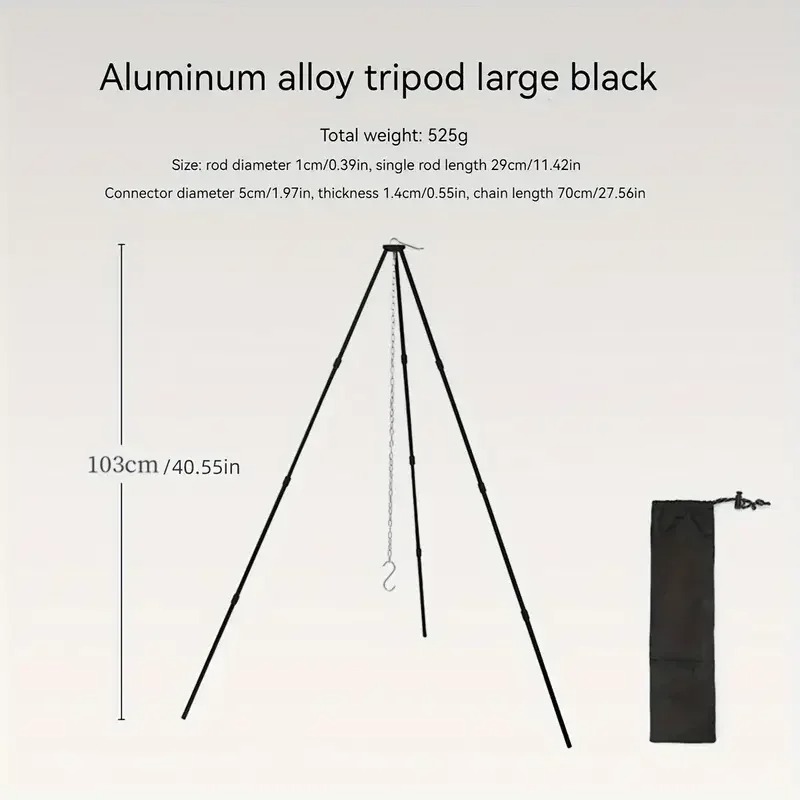 SSUNTAK Portable Detachable Ca - Camping Cooking Pot Tripod avis et prix