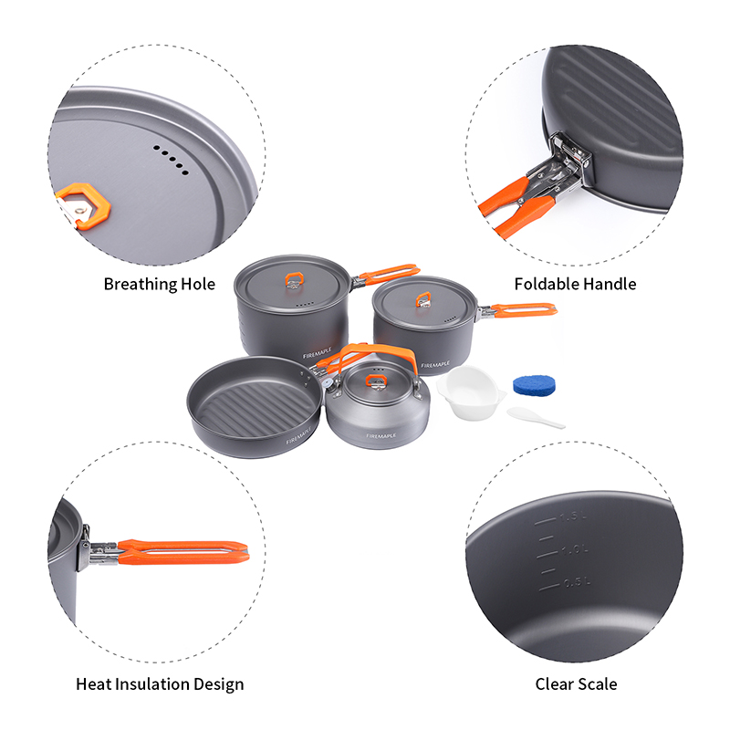 Fire Maple 4-5 Person Cookware - Camping Cooking Set 2 Person avis et prix