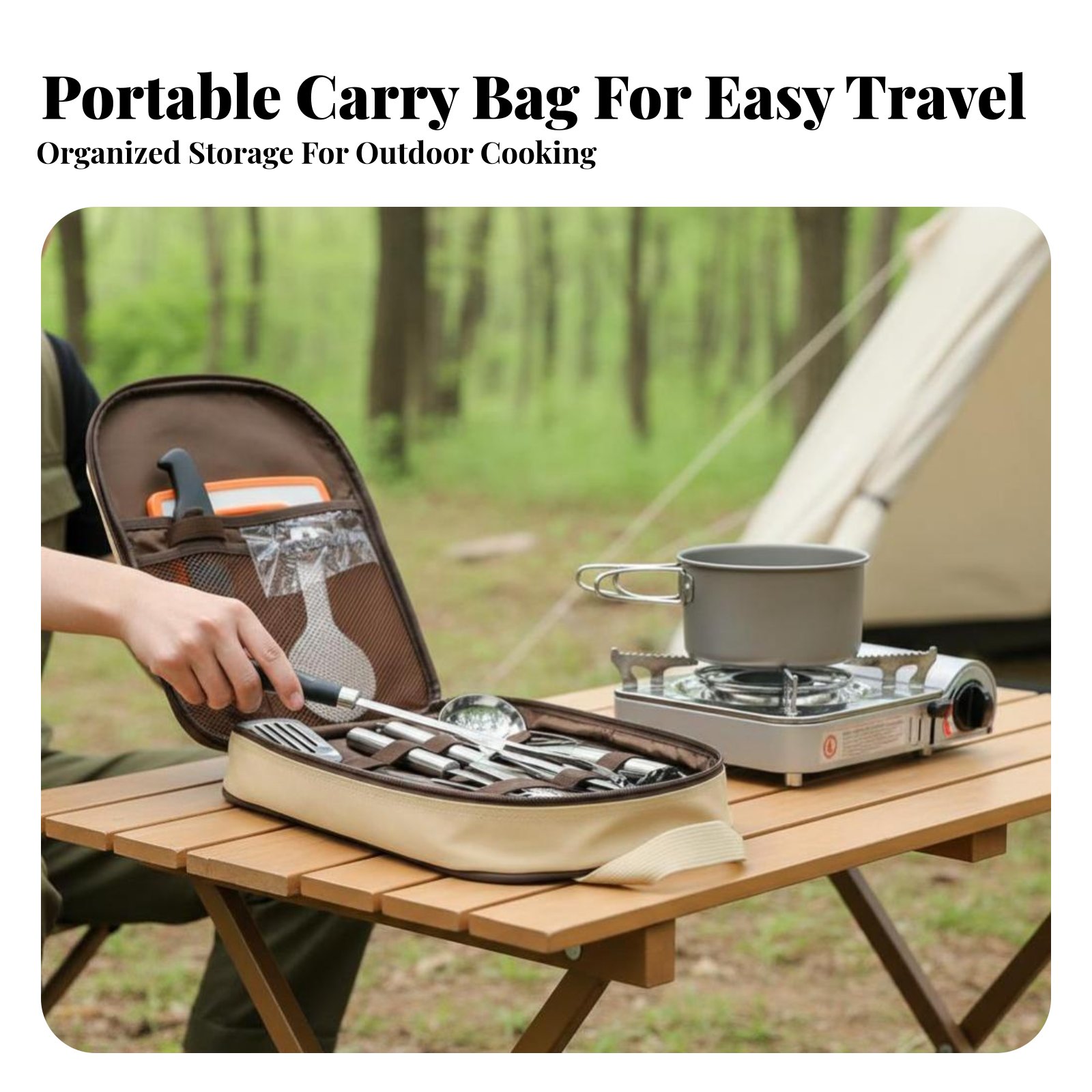 Outdoor Portable Cooking Utens - Camping Cooking Dining Set avis et prix
