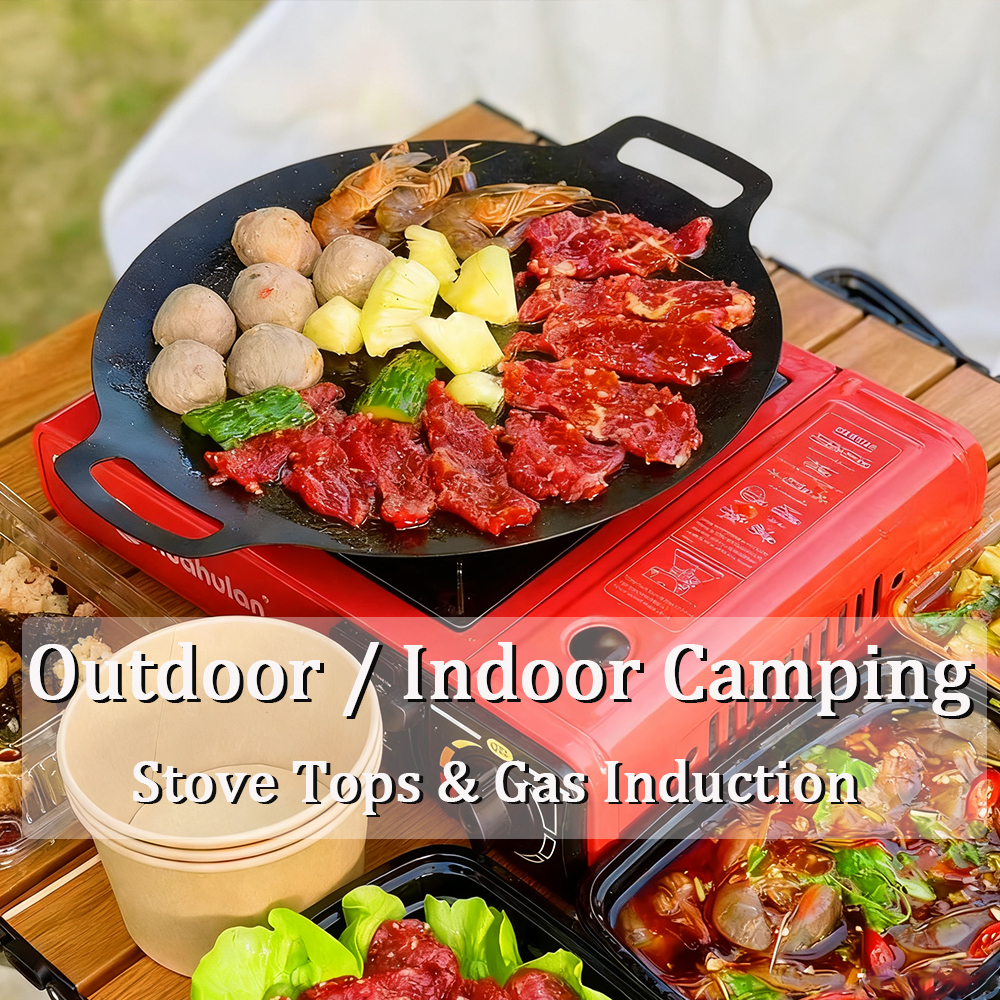 Korean BBQ Grill Pan Non-stick - Camping Cooking Top avis et prix