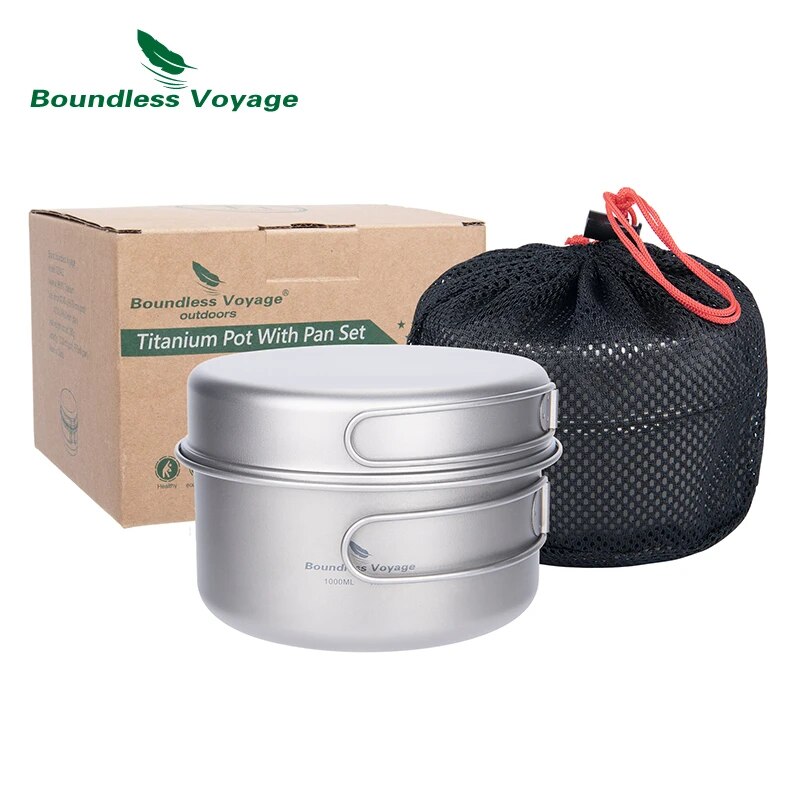 Boundless Voyage Titanium Pot  - Camping Cooking Set 2 Person avis et prix