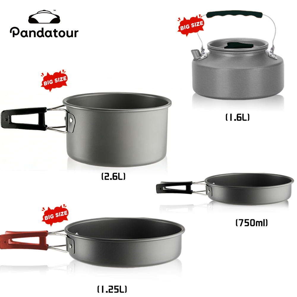 Pandatour Camping Cooking Alum - Camping Cooking Set 2 Person avis et prix
