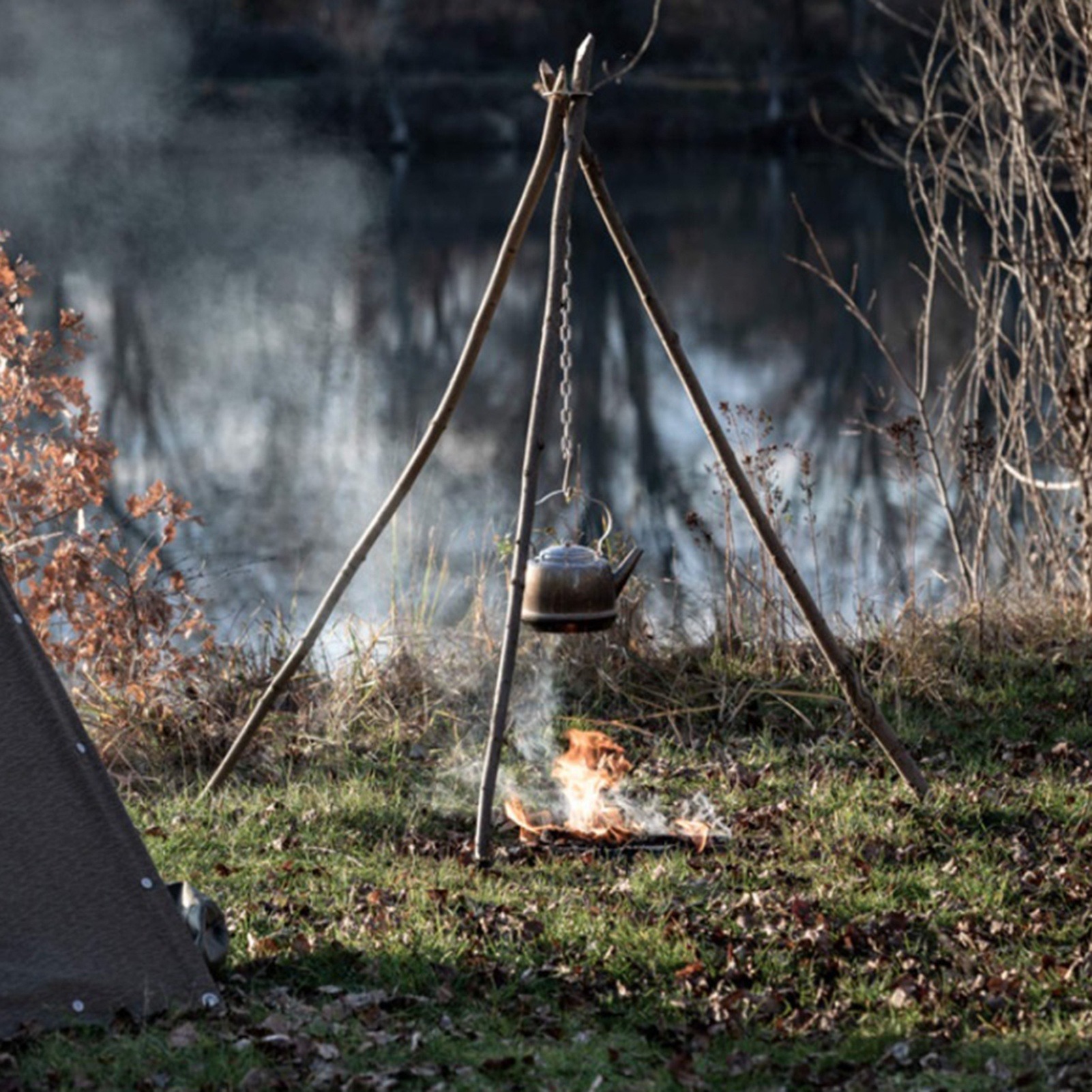 Stainless Steel Camping Tripod - Camping Cooking Pot Tripod avis et prix