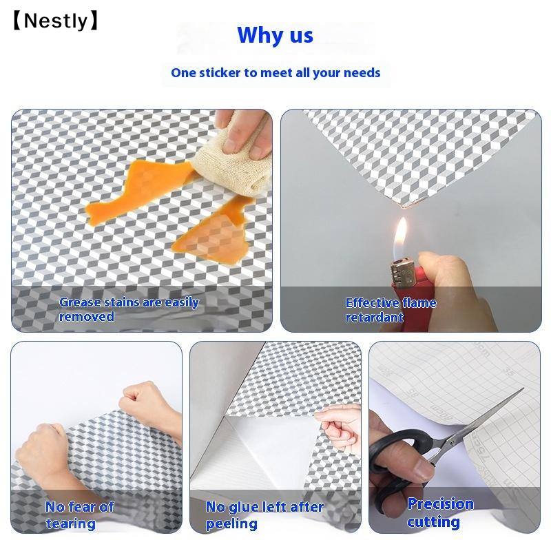 Kitchen Wallpaper Self Adhesiv - Aluminum Foil Heavy Duty avis et prix