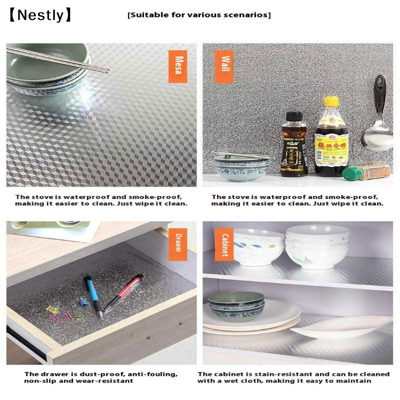Kitchen Wallpaper Self Adhesiv - Aluminum Foil Heavy Duty avis et prix