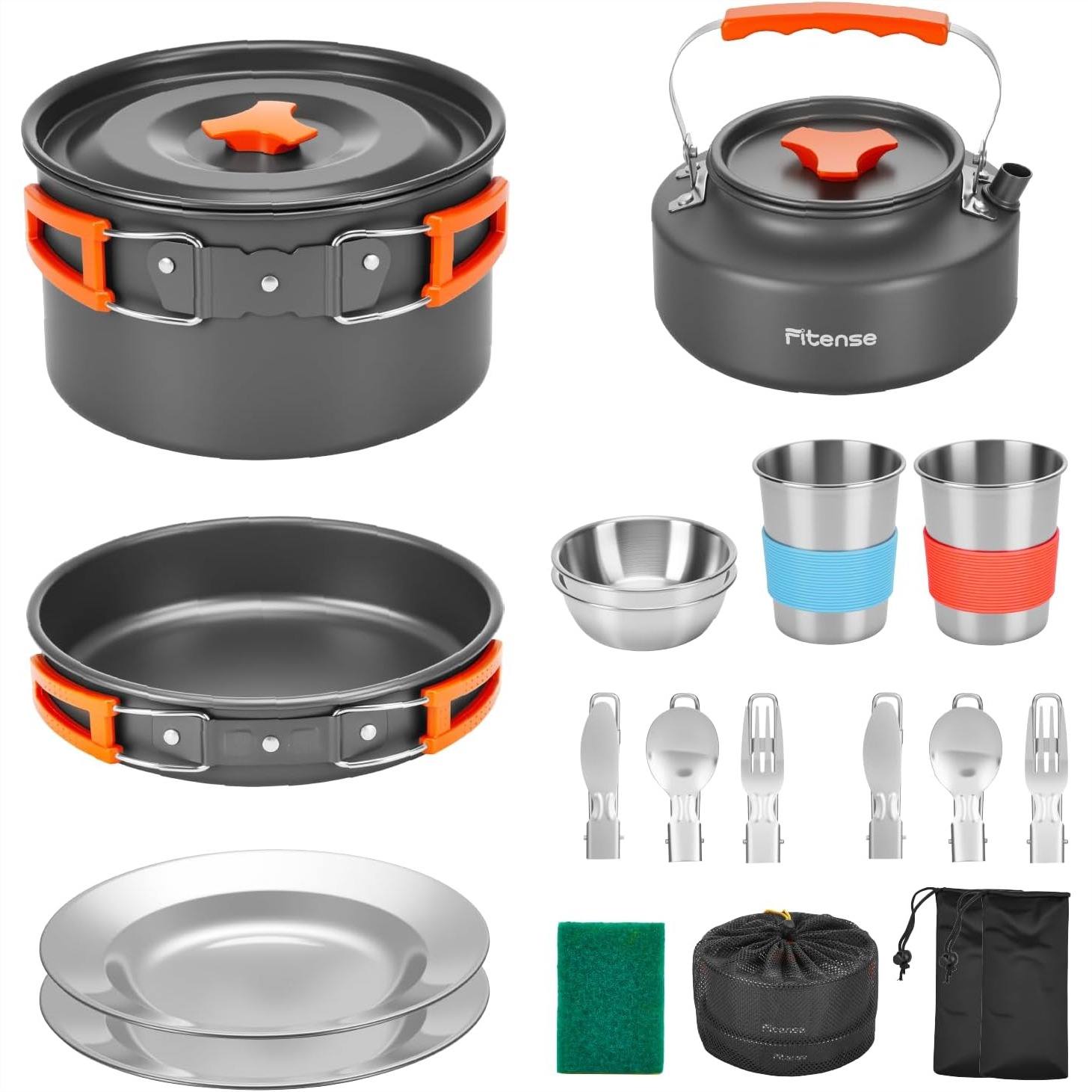 21Pcs Camping Cookware Mess Ki - Camping Cooking Essentials Kit avis et prix