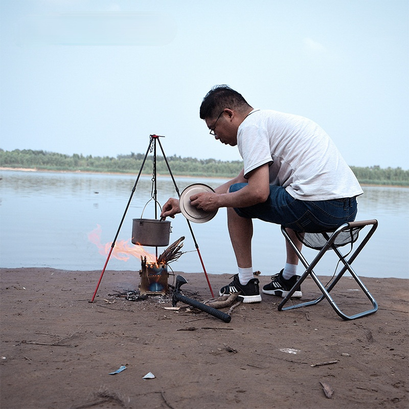 Camping Tripod for Fire Hangin - Camping Cooking Pot Tripod avis et prix
