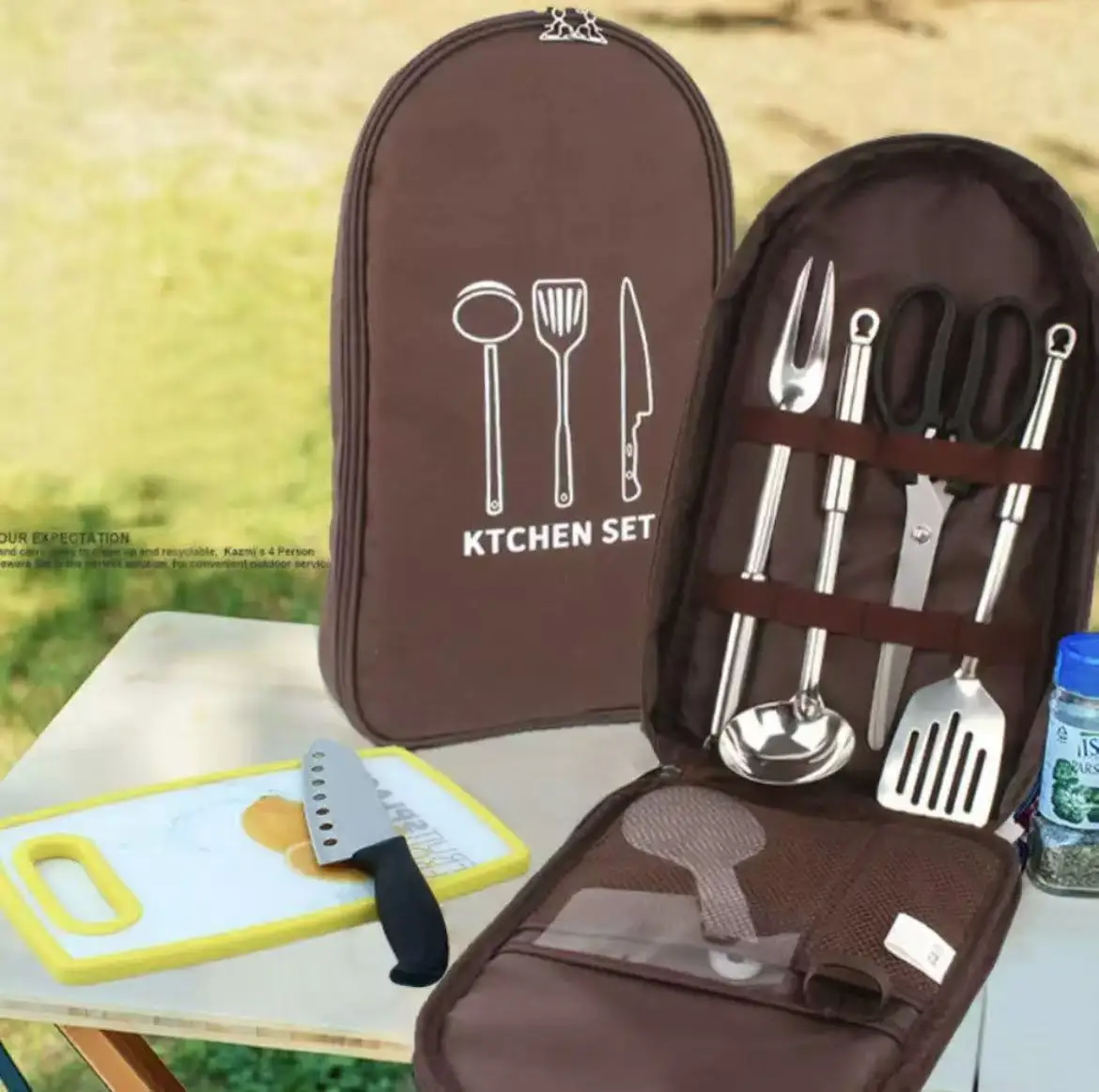 Compact All-in-One Portable Ca - Camping Cooking Essentials Kit avis et prix