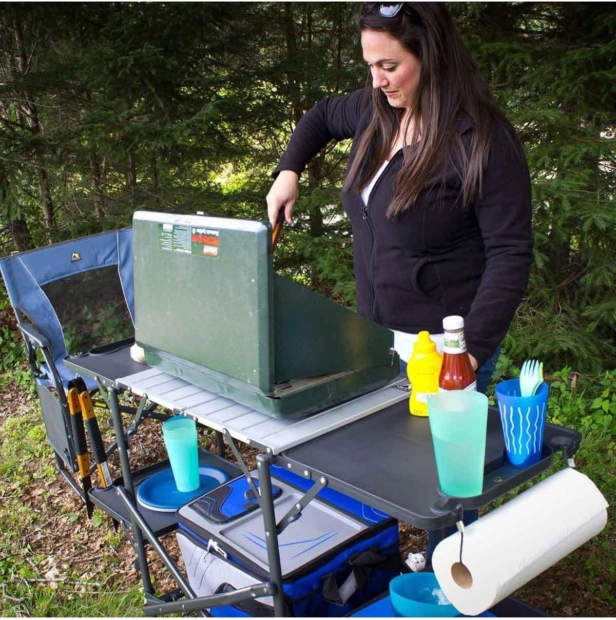 Slim-Fold Cook Station Portabl - Camping Cooking Table avis et prix