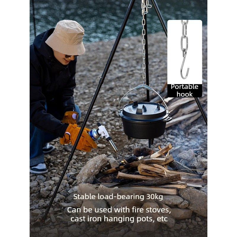 Aluminum Alloy Hanging Pot Bra - Camping Cooking Pot Tripod avis et prix