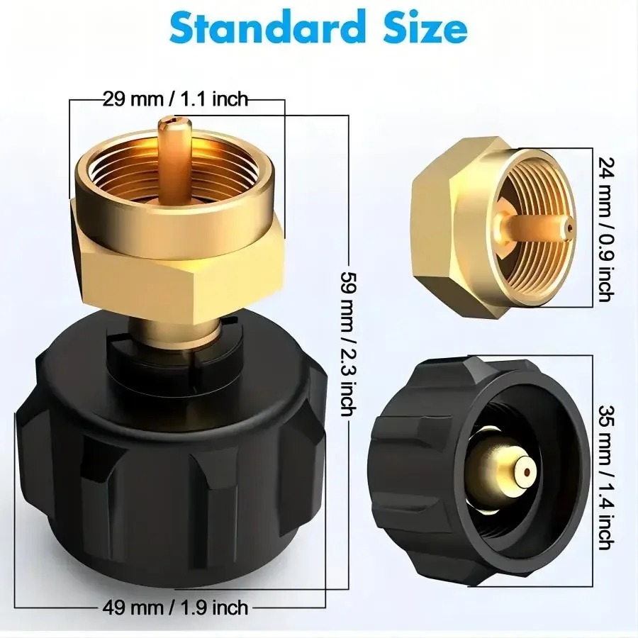 Brass Refill Adapter for 1LB B - Camping Cooking Propane avis et prix