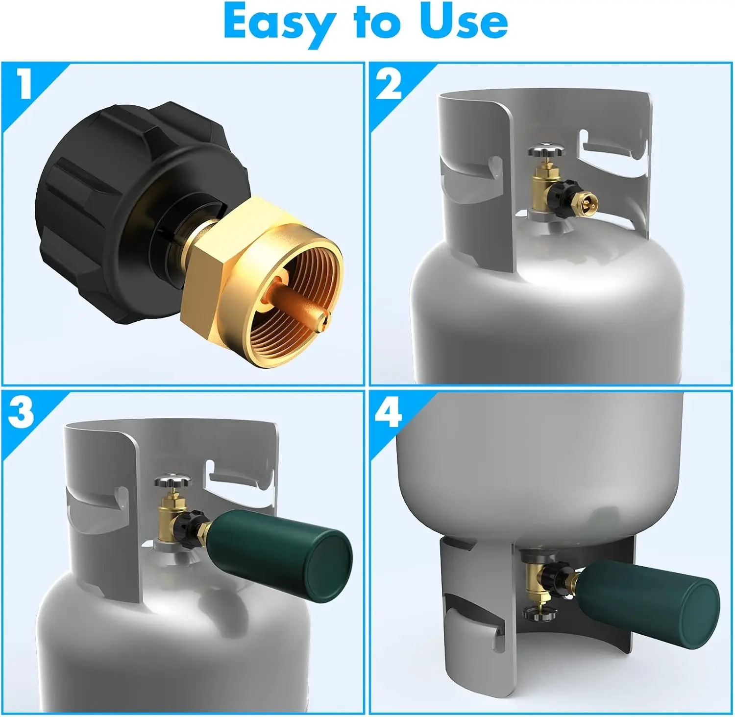 Brass Refill Adapter for 1LB B - Camping Cooking Propane avis et prix