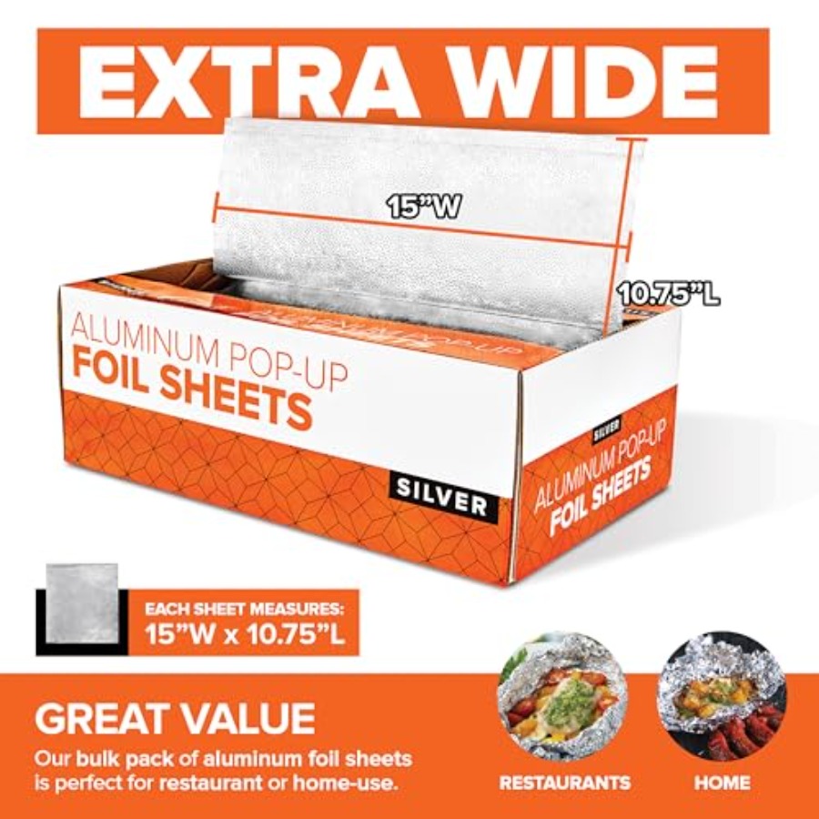 Pre-Cut Deli Aluminum Foil She - Aluminum Foil Heavy Duty avis et prix