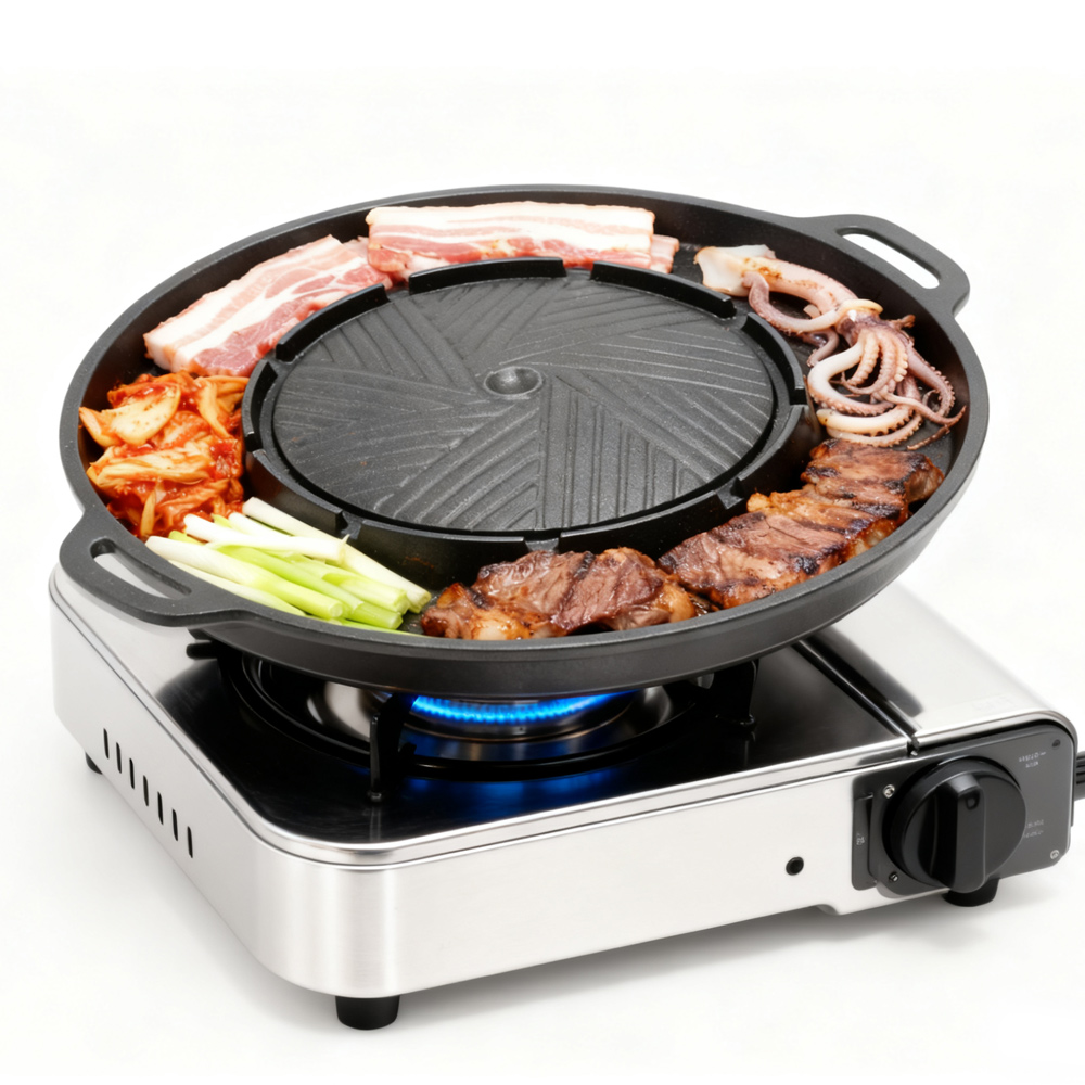 KOSUN Korean BBQ Grill Pan 2 i - Camping Cooking Equipment avis et prix
